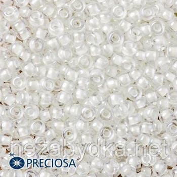 Бісер чеський Preciosa 38102, 10/0, 50 г — білий