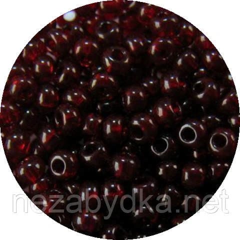 Бісер чеський Preciosa 90120, 11/0, 50 г — бордовий