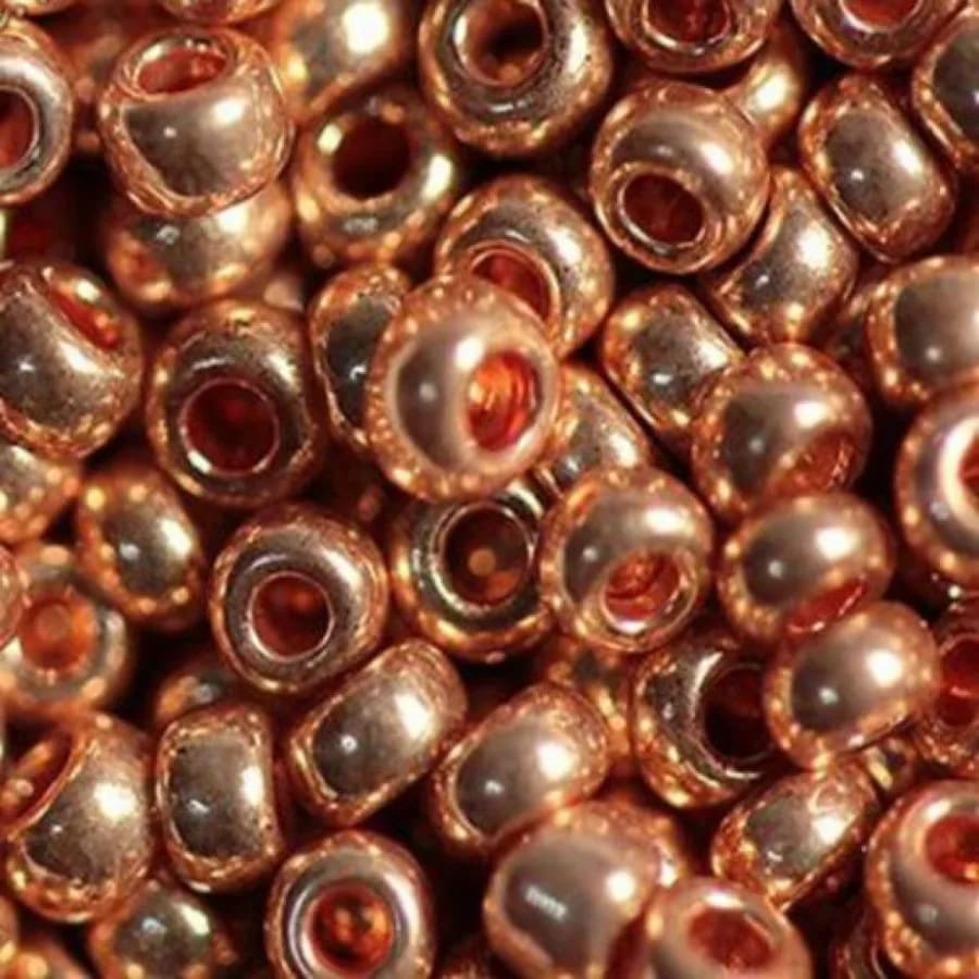 Бисер чешский Preciosa 18305, 10/0, 50 г — золотой