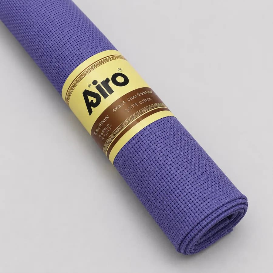 Канва Airo 11 CT BB велика сітка фіолетова, 500 × 50 см