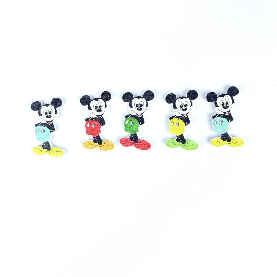 Ґудзик декоративний "Mickey Mouse" хлопчик дерево