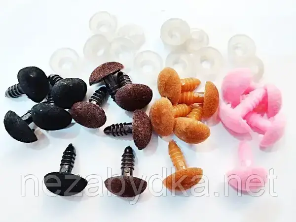 Носик для іграшок, 7x9 мм, коричневий, 1 шт, арт. БНГ-7х9мм