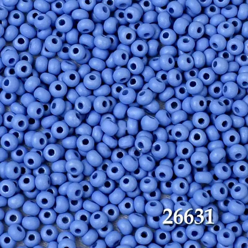 Бісер чеський Preciosa 26631, 10/0, 50 г — аквамарин