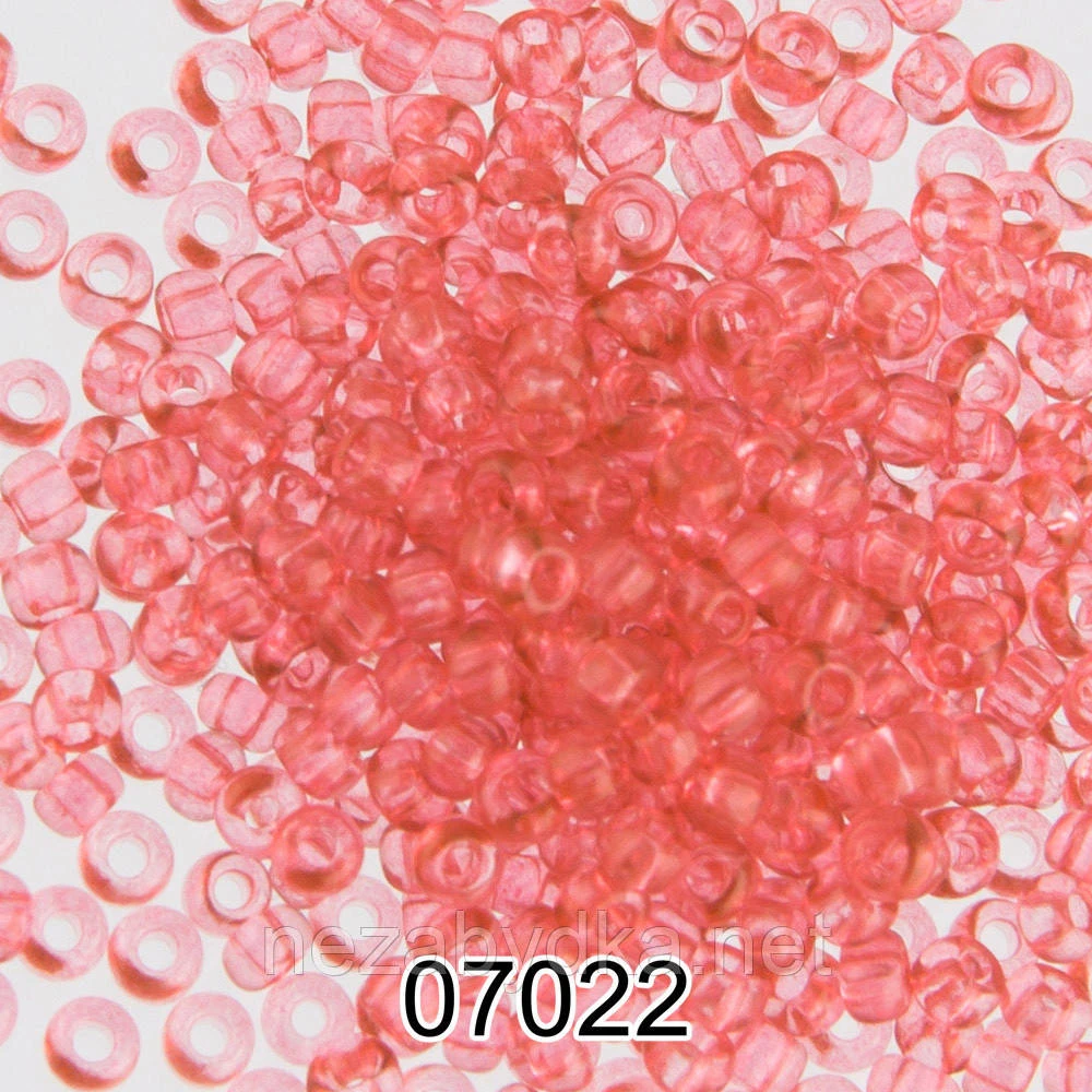Бісер чеський Preciosa 07022, 10/0, 50 г — рожевий