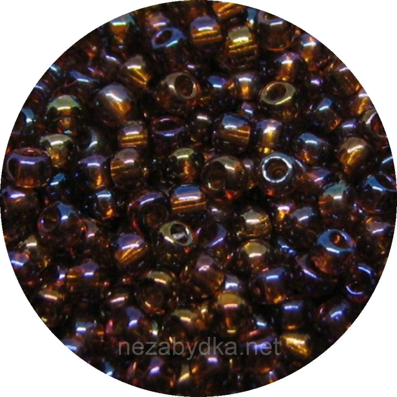 Бісер чеський Preciosa 11110, 10/0, 50 г — коричневий
