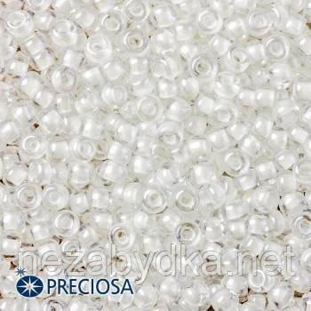 Бісер чеський Preciosa 38102, 10/0, 50 г — білий