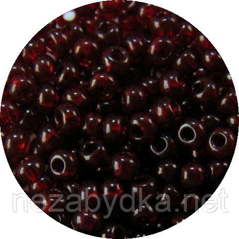 Бісер чеський Preciosa 90120, 11/0, 50 г — бордовий