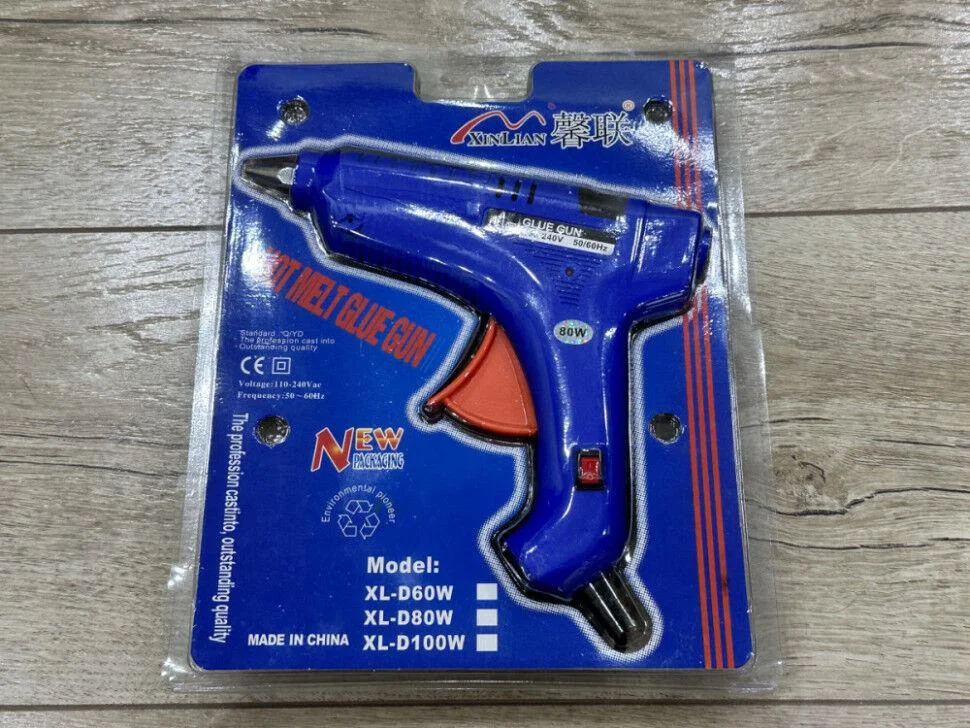 Клейовий пістолет XIN LIAN 80W — синій, 11мм