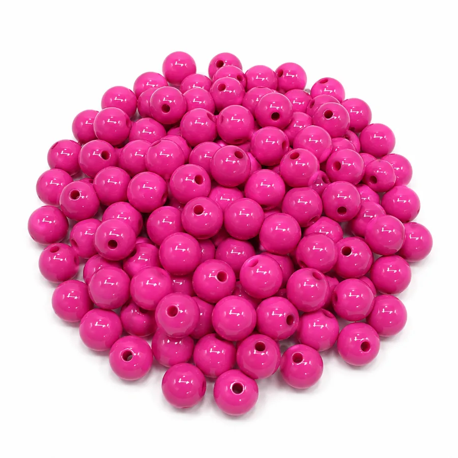Бусины шарики малиновые 10 мм 250 г (10mm-101)