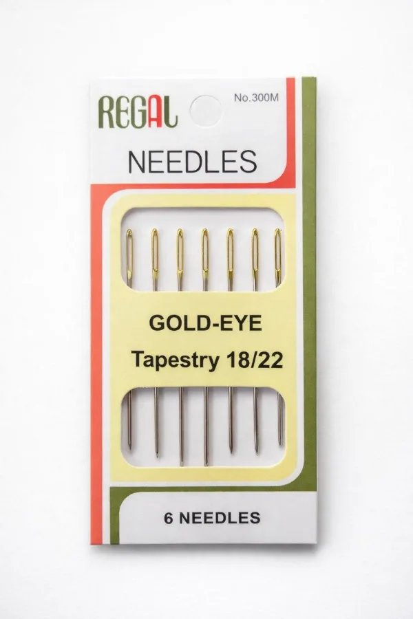 Набір голок REGAL Gold-Eye Tapestry 18/22, 6 шт