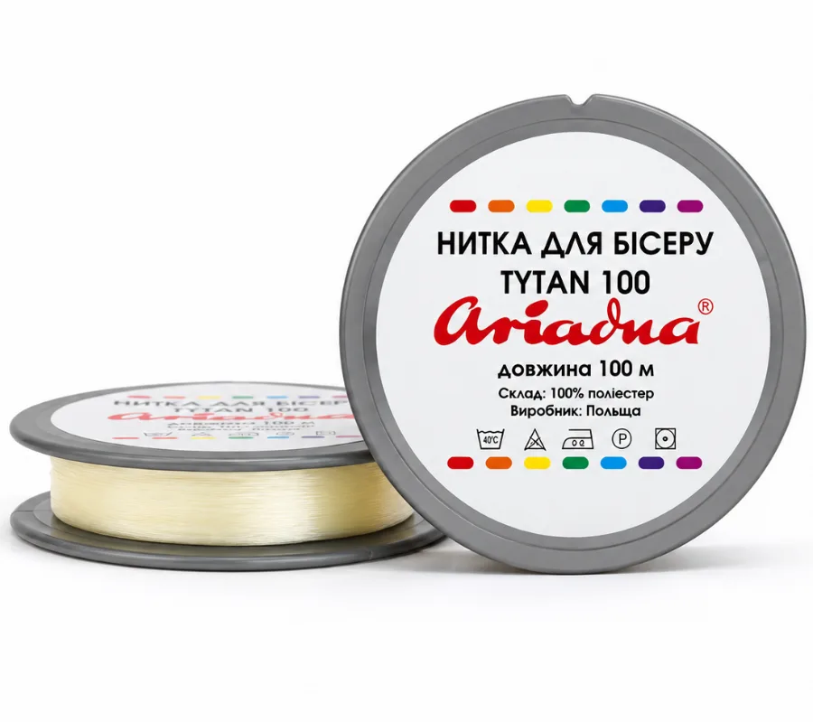Нить Ariadna Tytan 100 2504/100 м молочный цвет (2504/100)