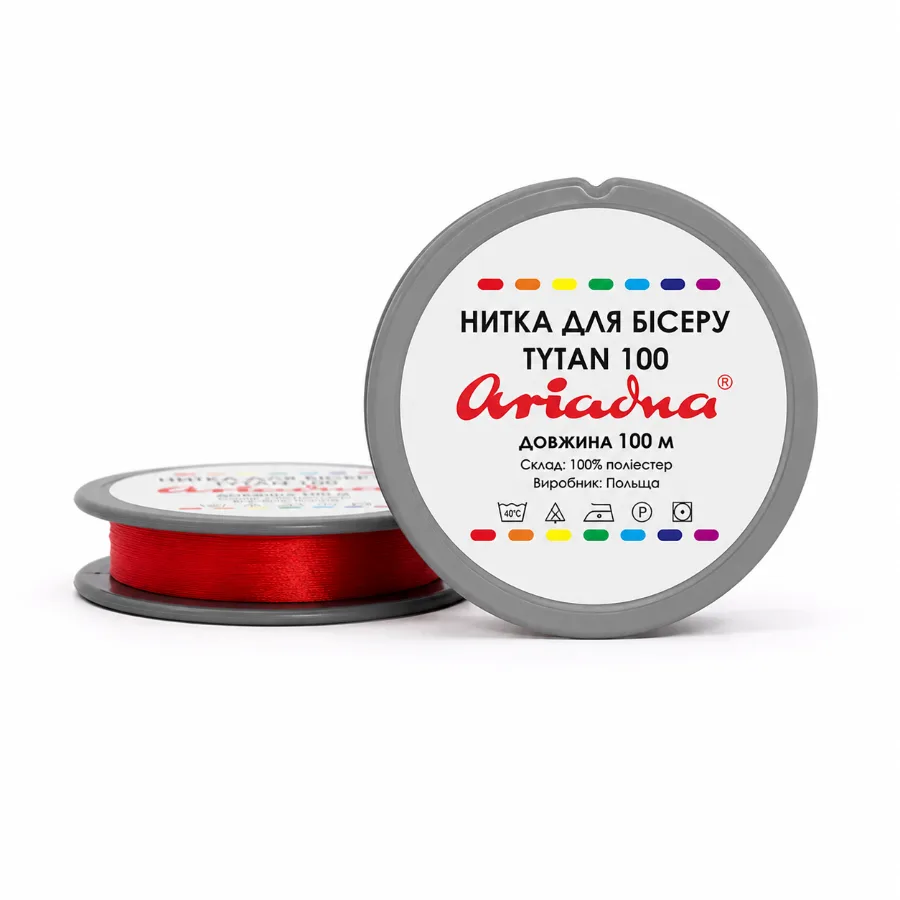 Нить Ariadna Tytan 100 2520/100 м красная (2520/100)