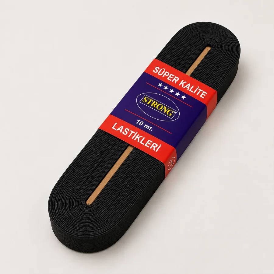 Резинка для одягу Strong 1,5 см чорна, 10 м