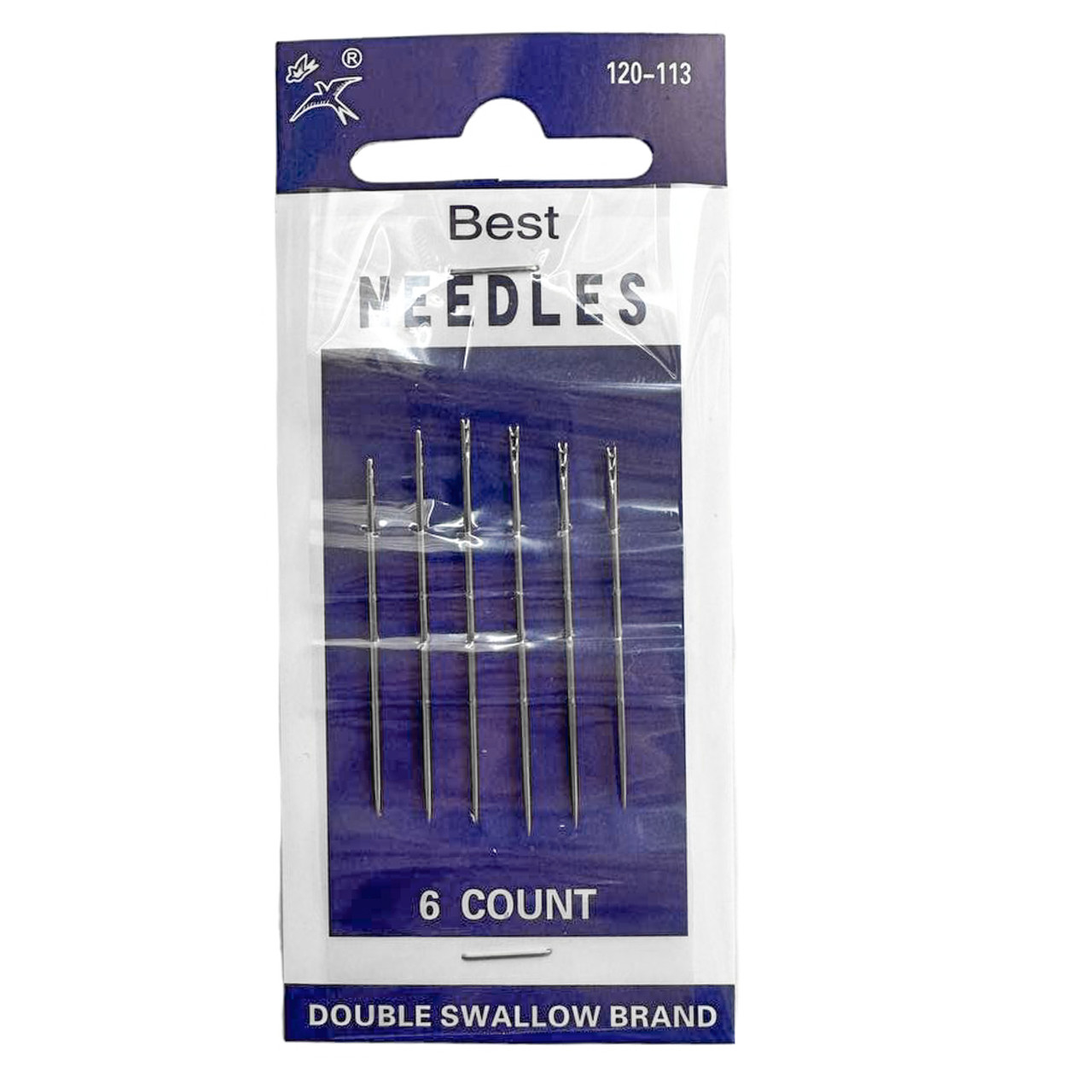 Набір металевих голок Best Needles, арт. СВ-120/113, 6 голок (легке вдягання нитки)