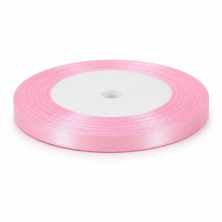 Лента атласная розовая 0,5 см (05-pink/01)