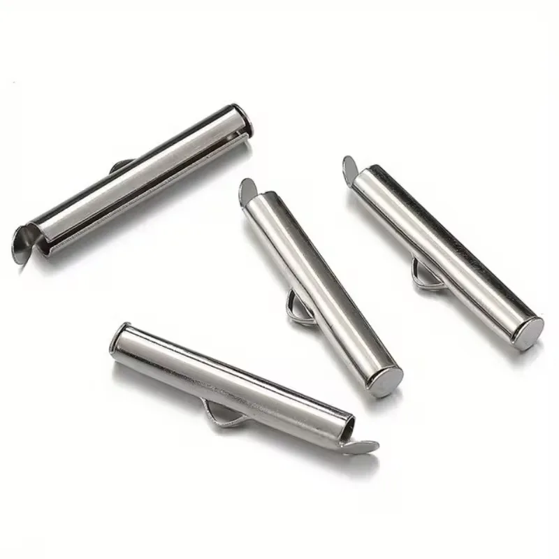 Затискач-кінцевик для стрічок/браслетів 13mm 100шт сталь (13mm/sT/100)