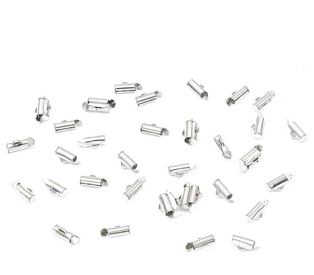 Затискач-кінцевик для браслетів 10mm срібло 50шт